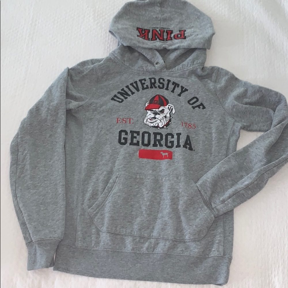 Victoria Secret UGA hooded Sweatshirt -S